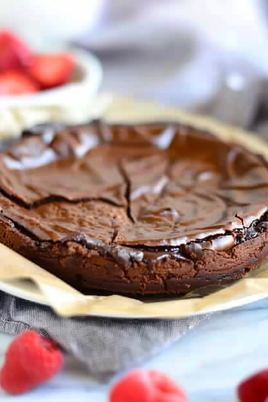 Rich Chocolate Basque Cheesecake