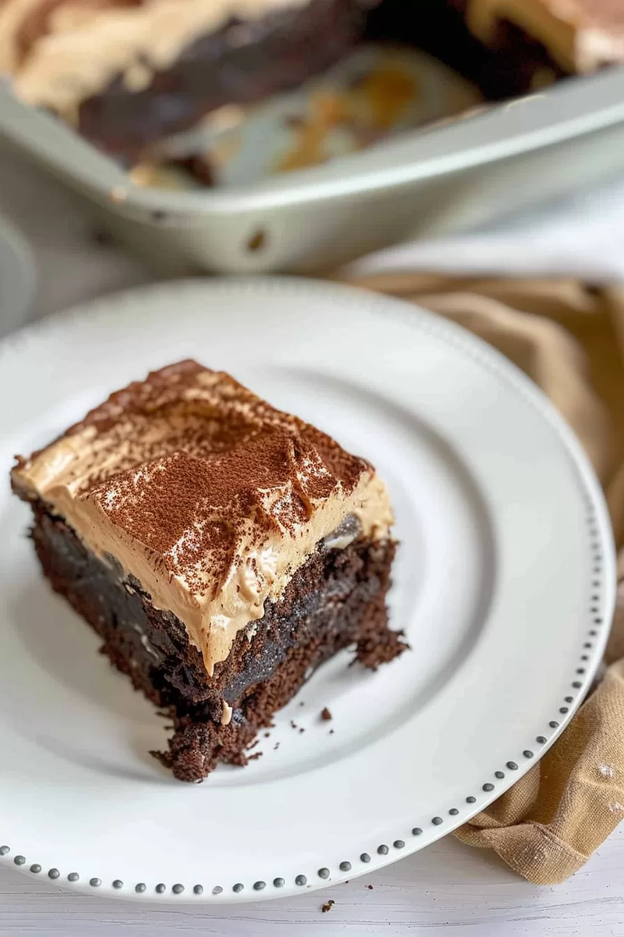 Rich Kahlua Brownie Cake