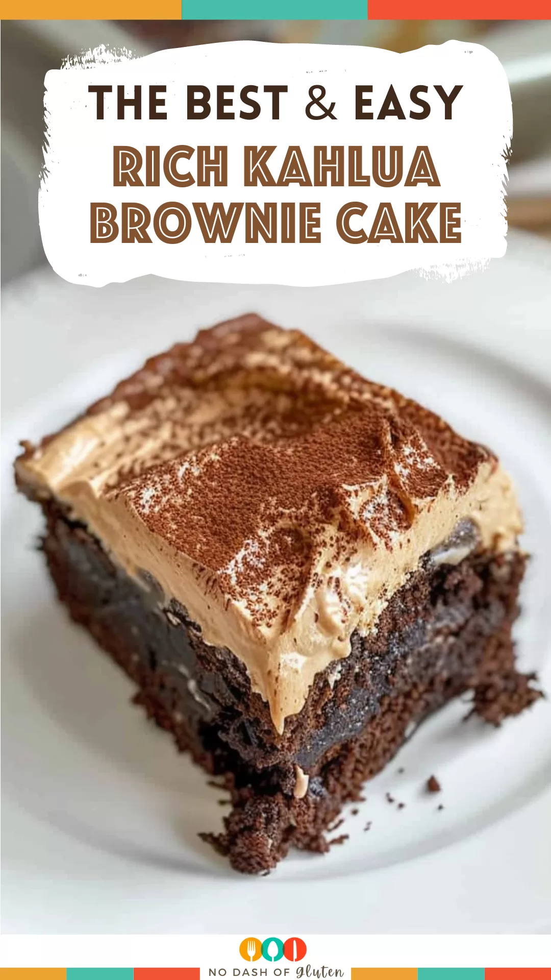 Rich Kahlua Brownie Cake