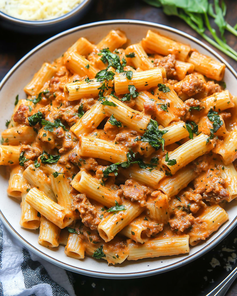 Sausage Rigatoni Pasta Recipe