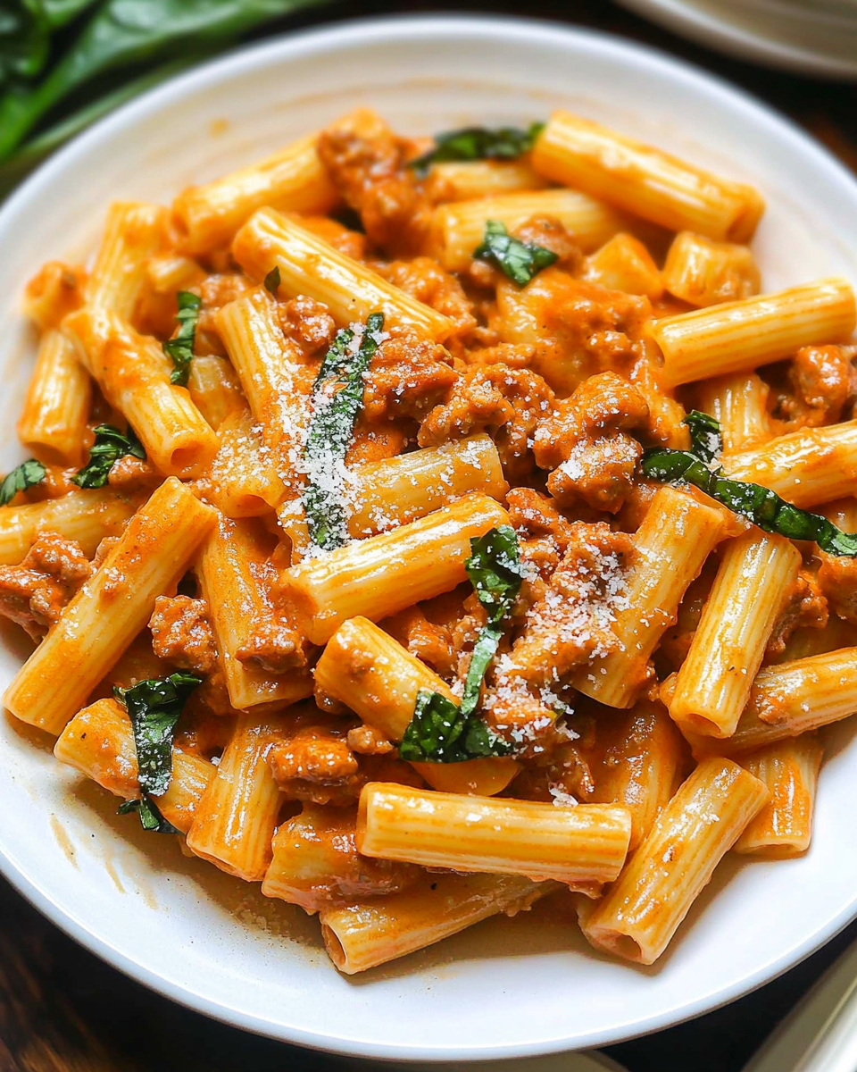 Sausage Rigatoni Pasta Recipe