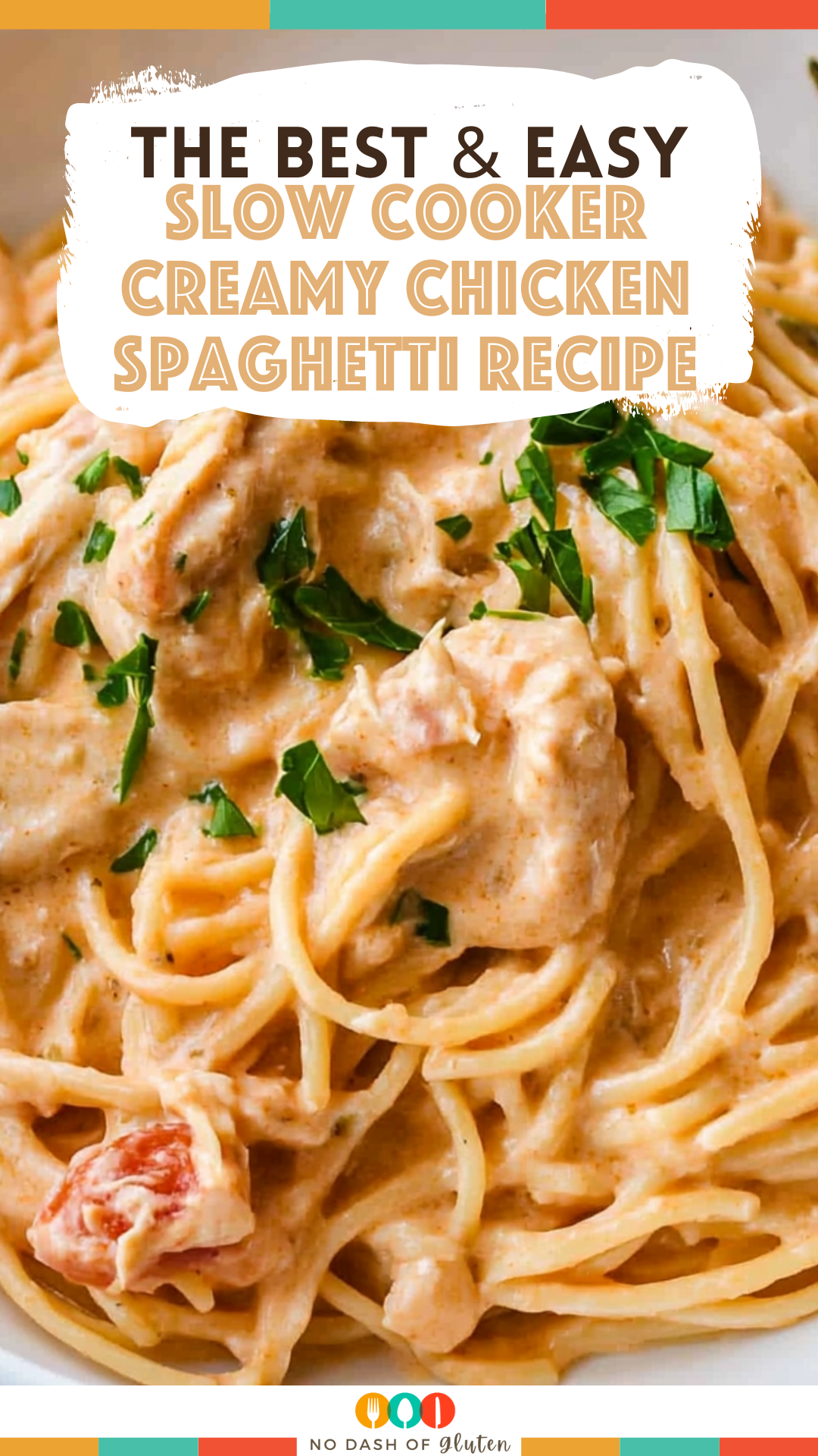 Slow Cooker Creamy Chicken Spaghetti Recipe