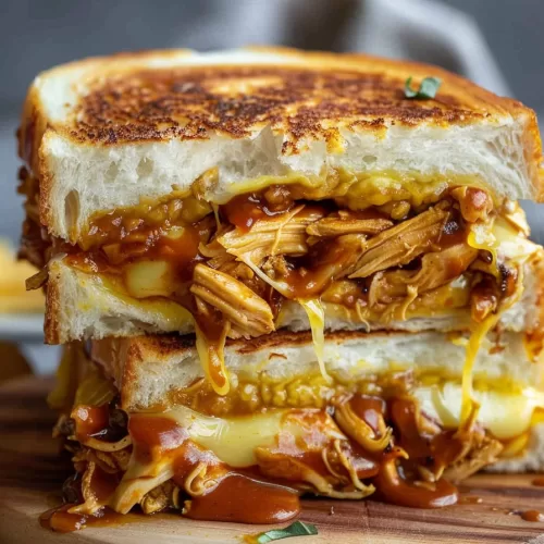 Smoky BBQ Chicken Grilled Cheese