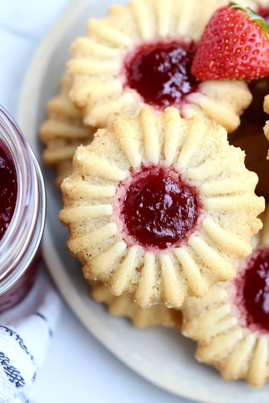 Soft Strawberry Butter Cookies