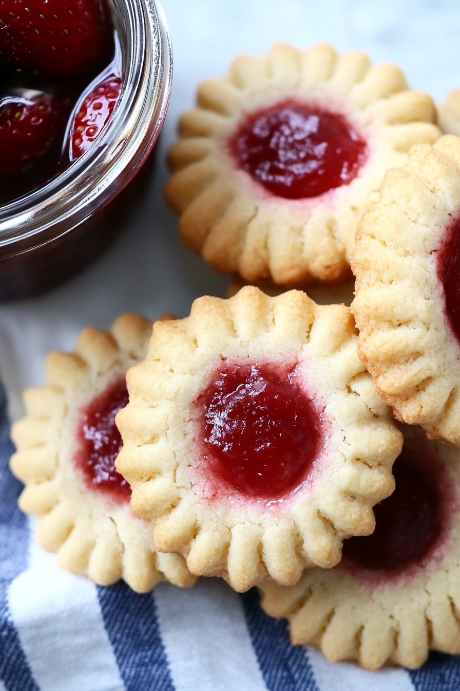 Soft Strawberry Butter Cookies