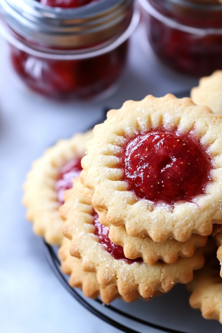 Soft Strawberry Butter Cookies