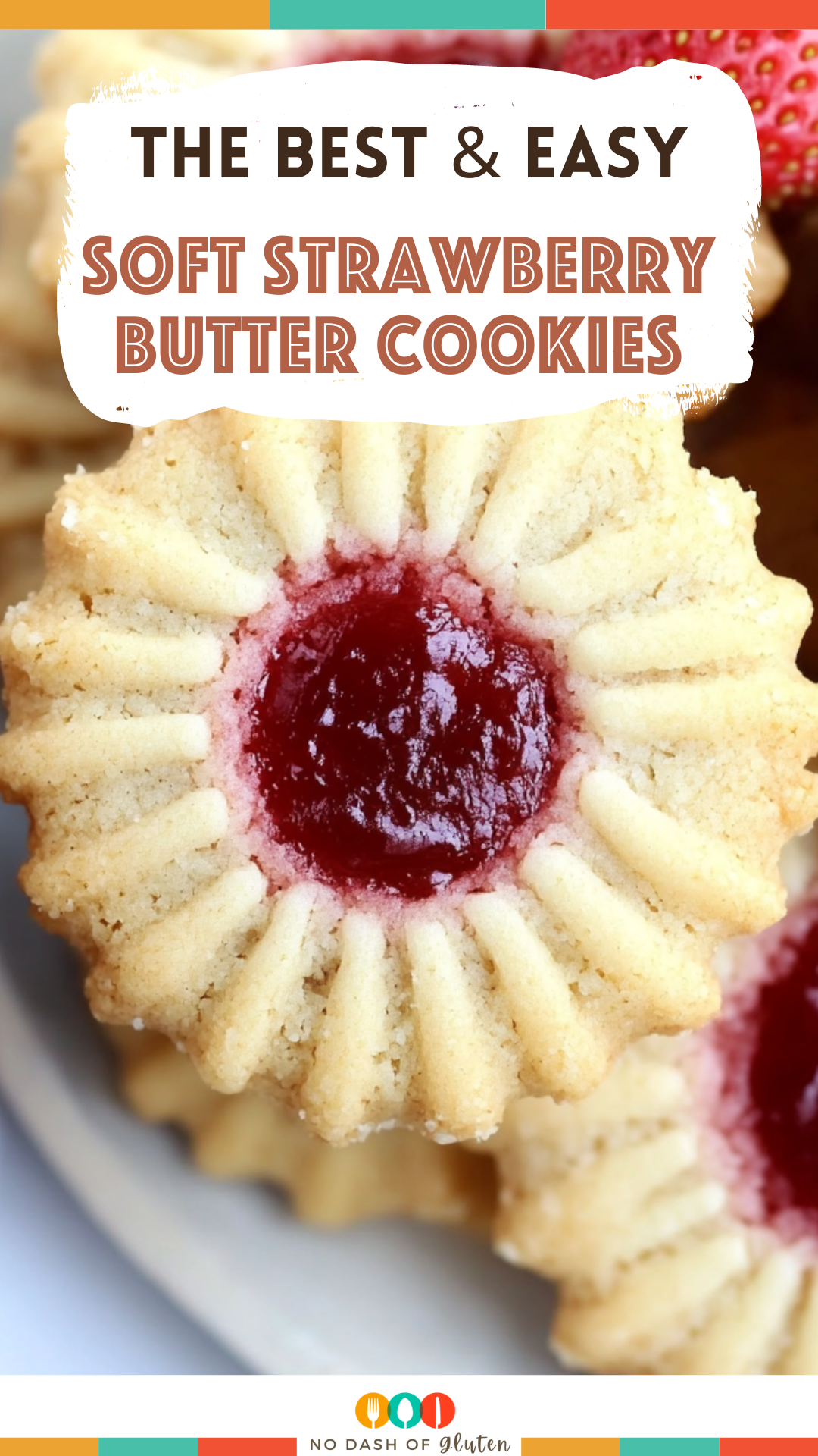 Soft Strawberry Butter Cookies