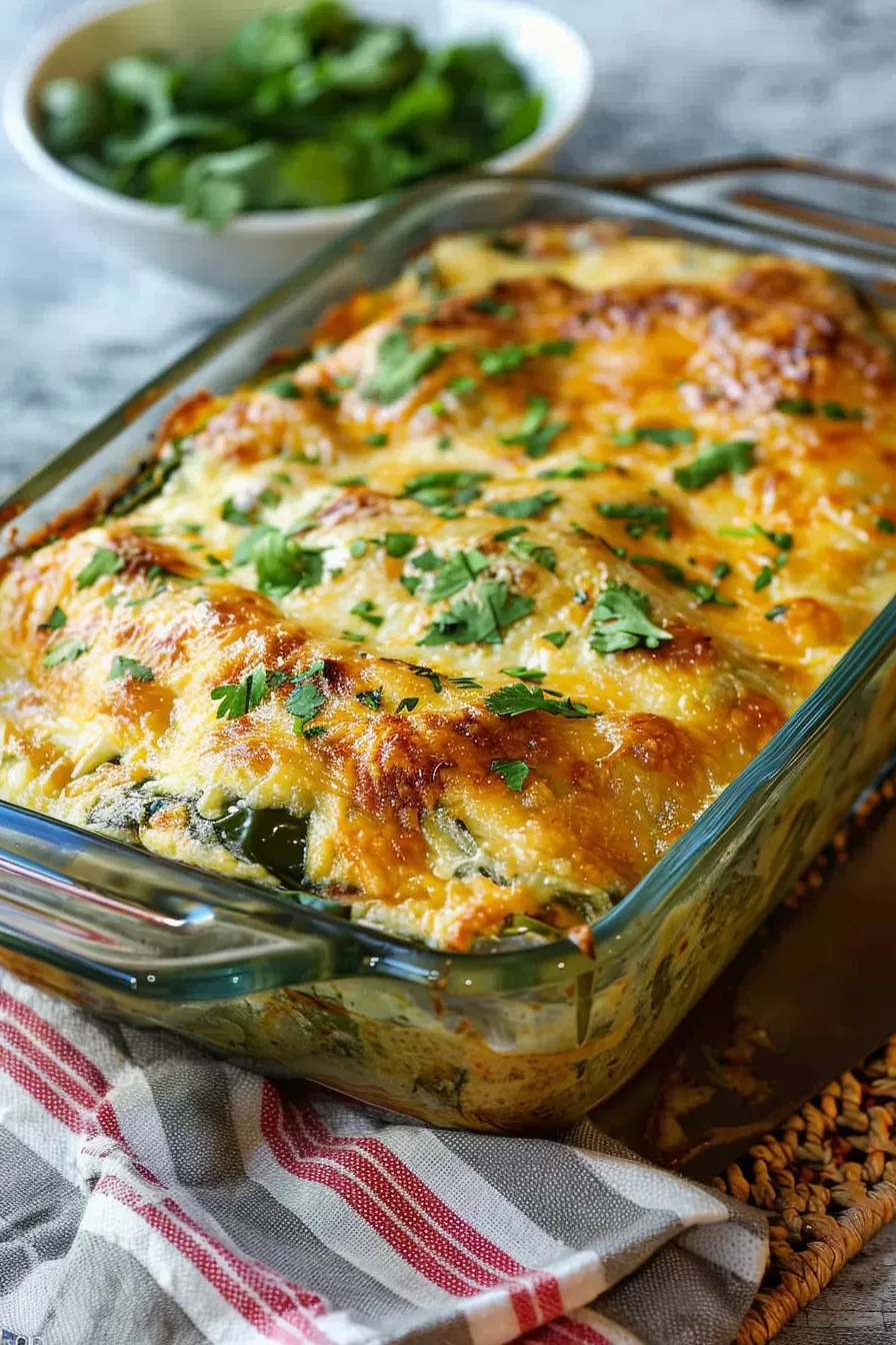 Spicy Chili Rellenos Casserole