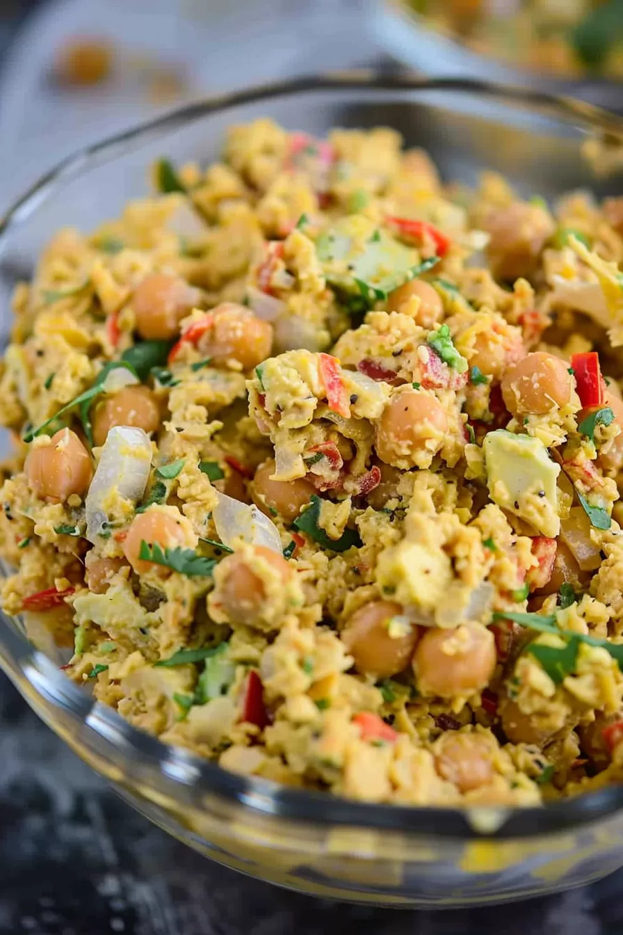 Spicy Curry Chickpea Salad