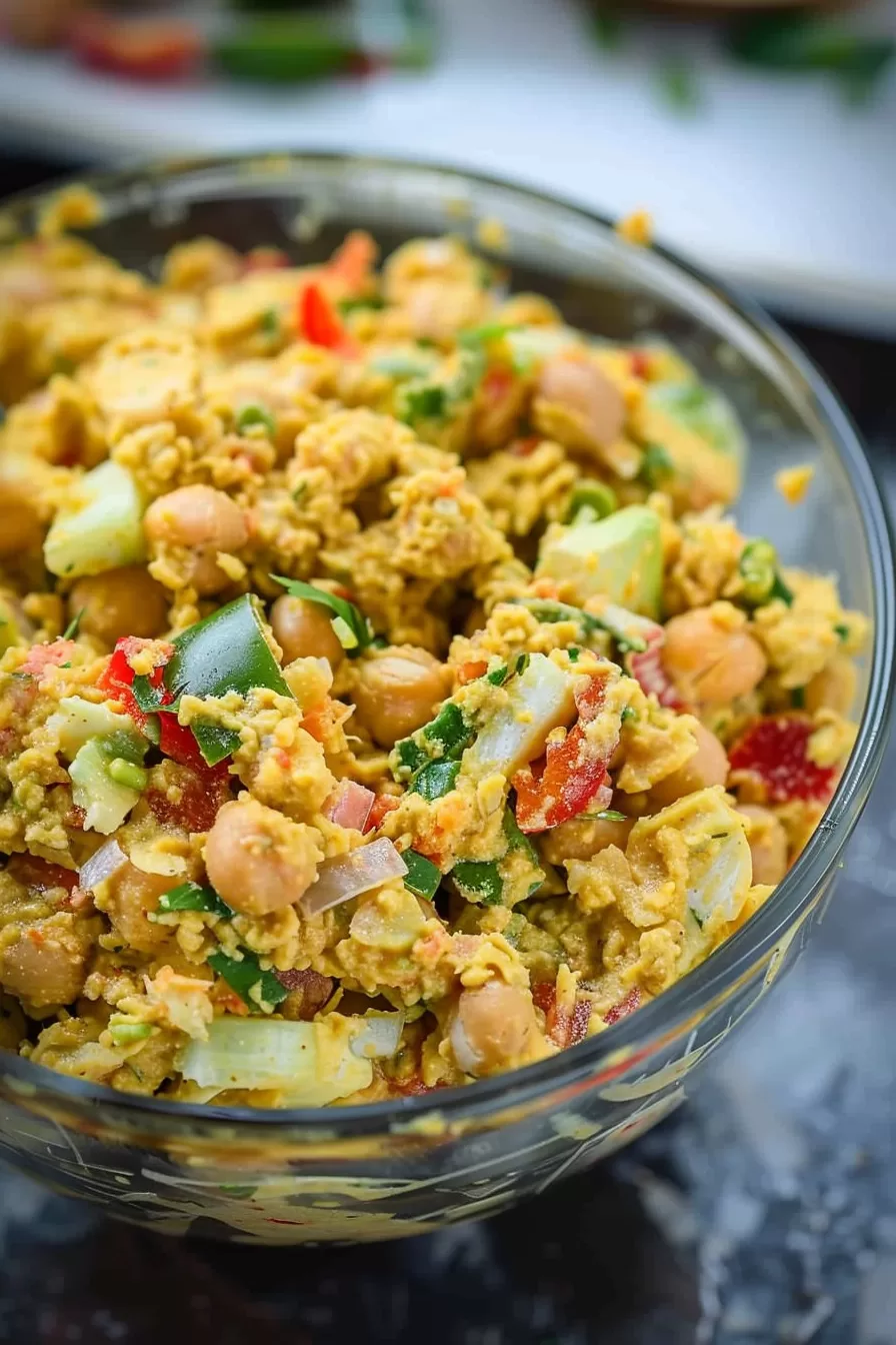 Spicy Curry Chickpea Salad