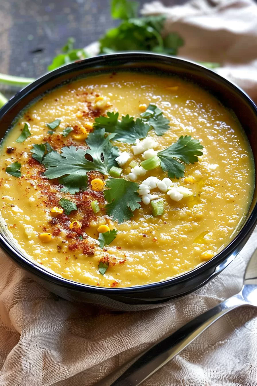 Spicy Mexican Street Corn Soup