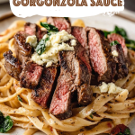 Steak Pasta with Gorgonzola Sauce