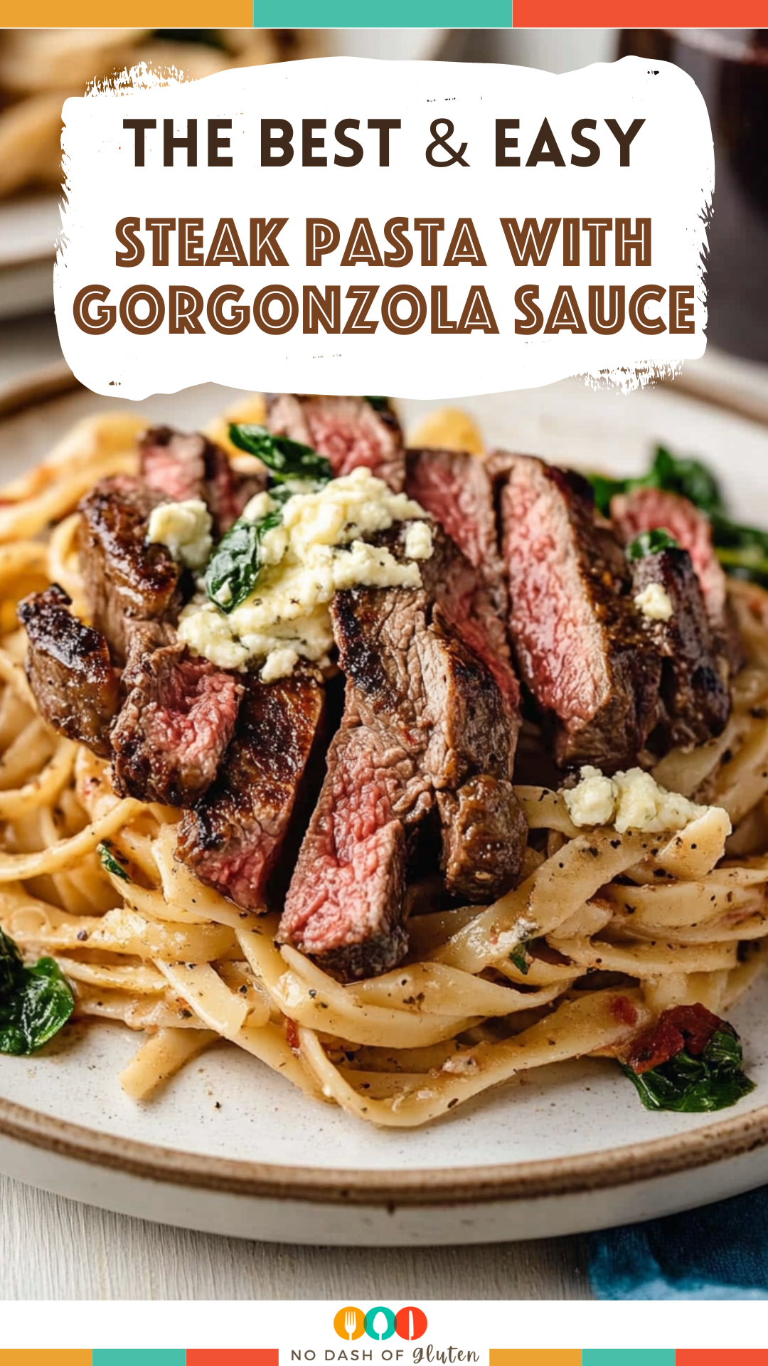 Steak Pasta with Gorgonzola Sauce