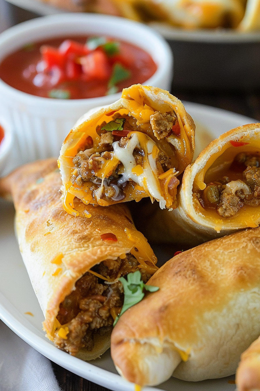 Stuffed Cheesy Taco Sticks