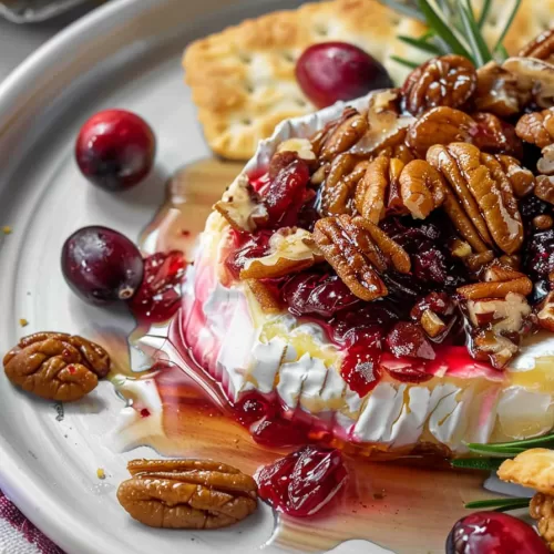 Sweet Brie Dip with Candied Nuts