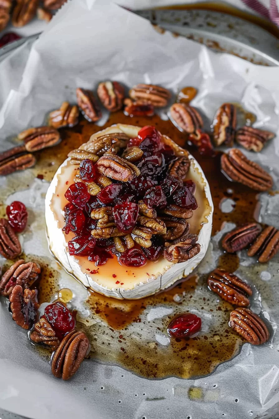 Sweet Brie Dip with Candied Nuts