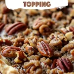 Sweet Pecan Pie with Streusel Topping