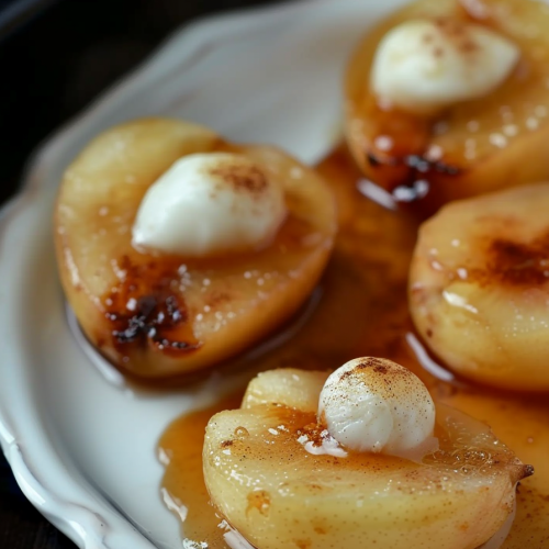 Sweet Roasted Pears with Honey