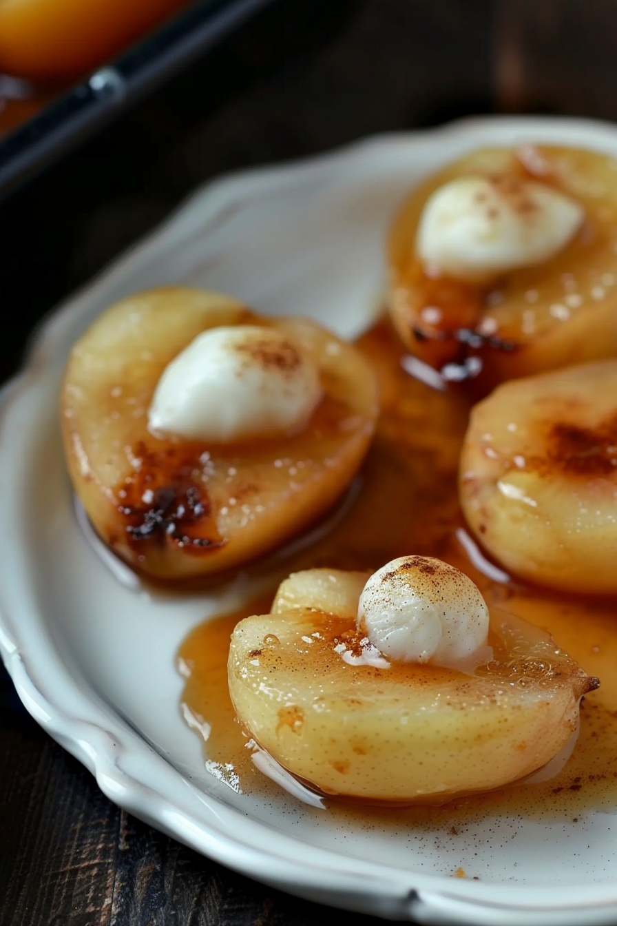 Sweet Roasted Pears with Honey