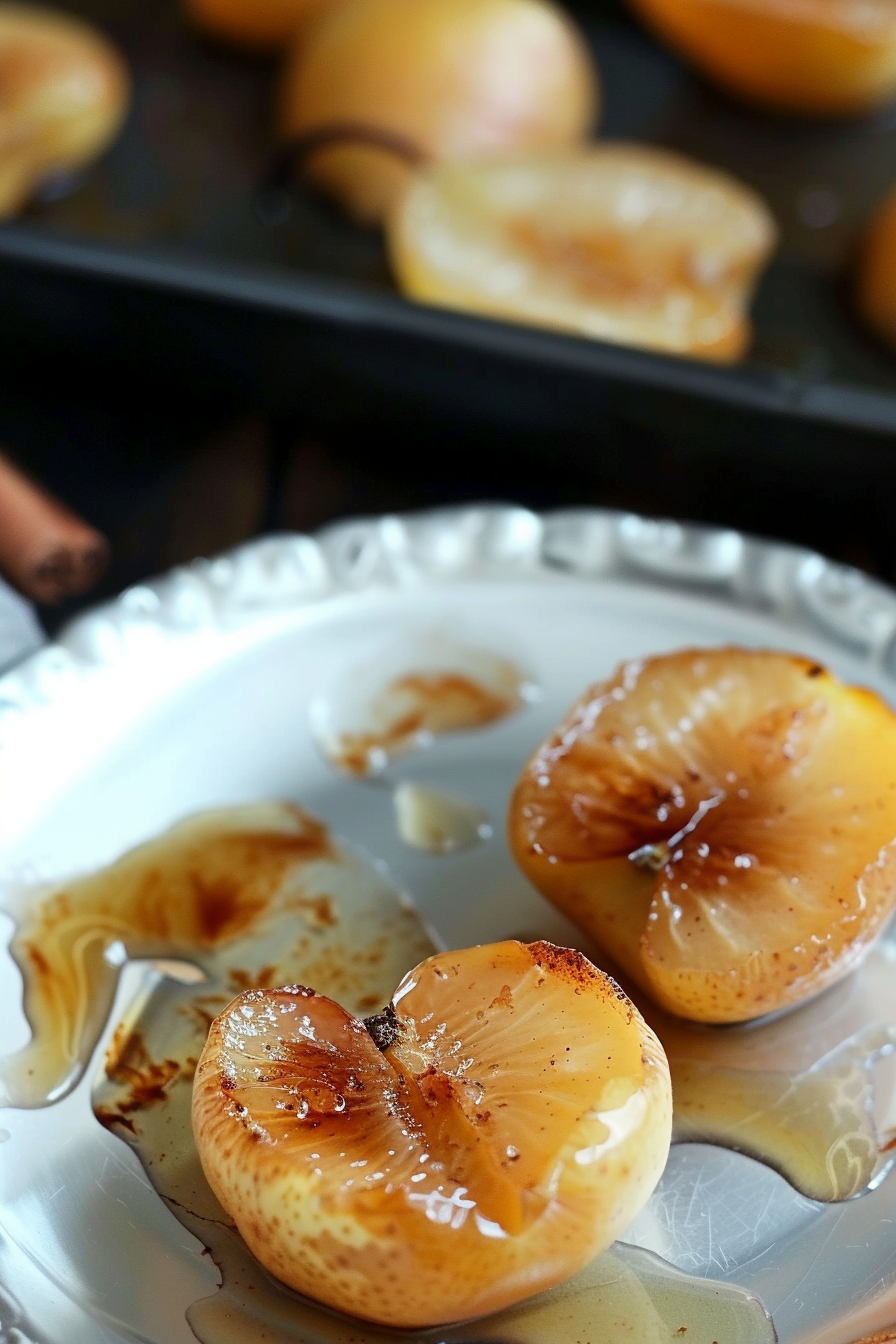 Sweet Roasted Pears with Honey