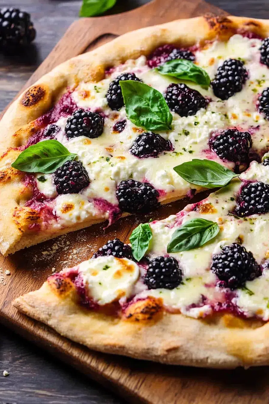 Sweet and Savory Blackberry Pizza