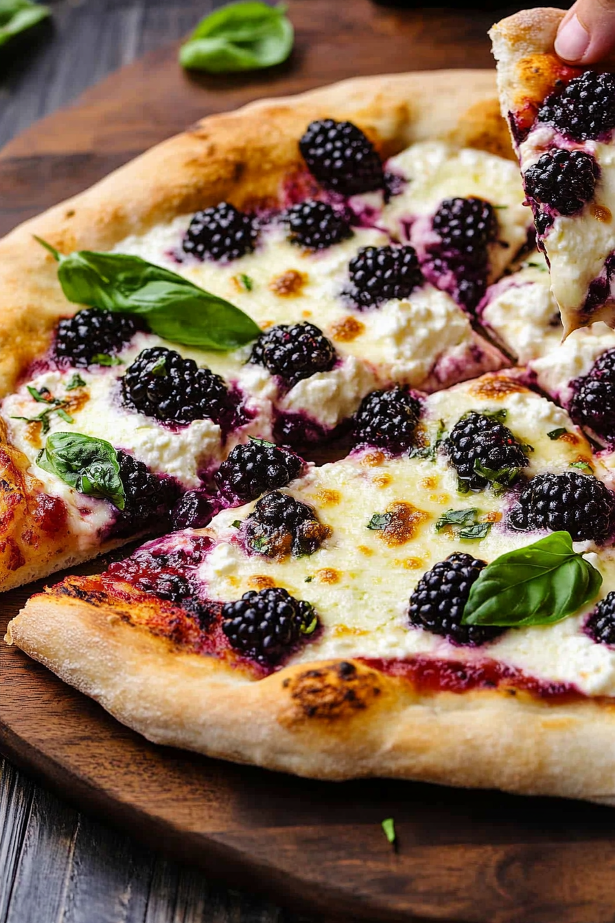 Sweet and Savory Blackberry Pizza