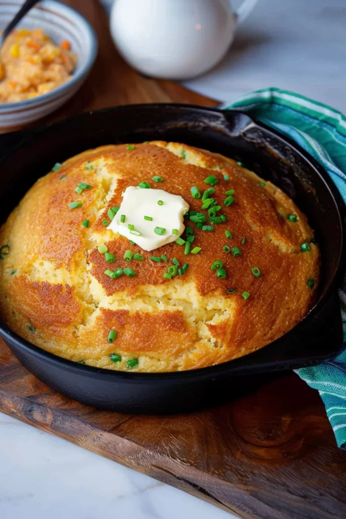 Sweet and Spicy Cornbread with Honey Butter