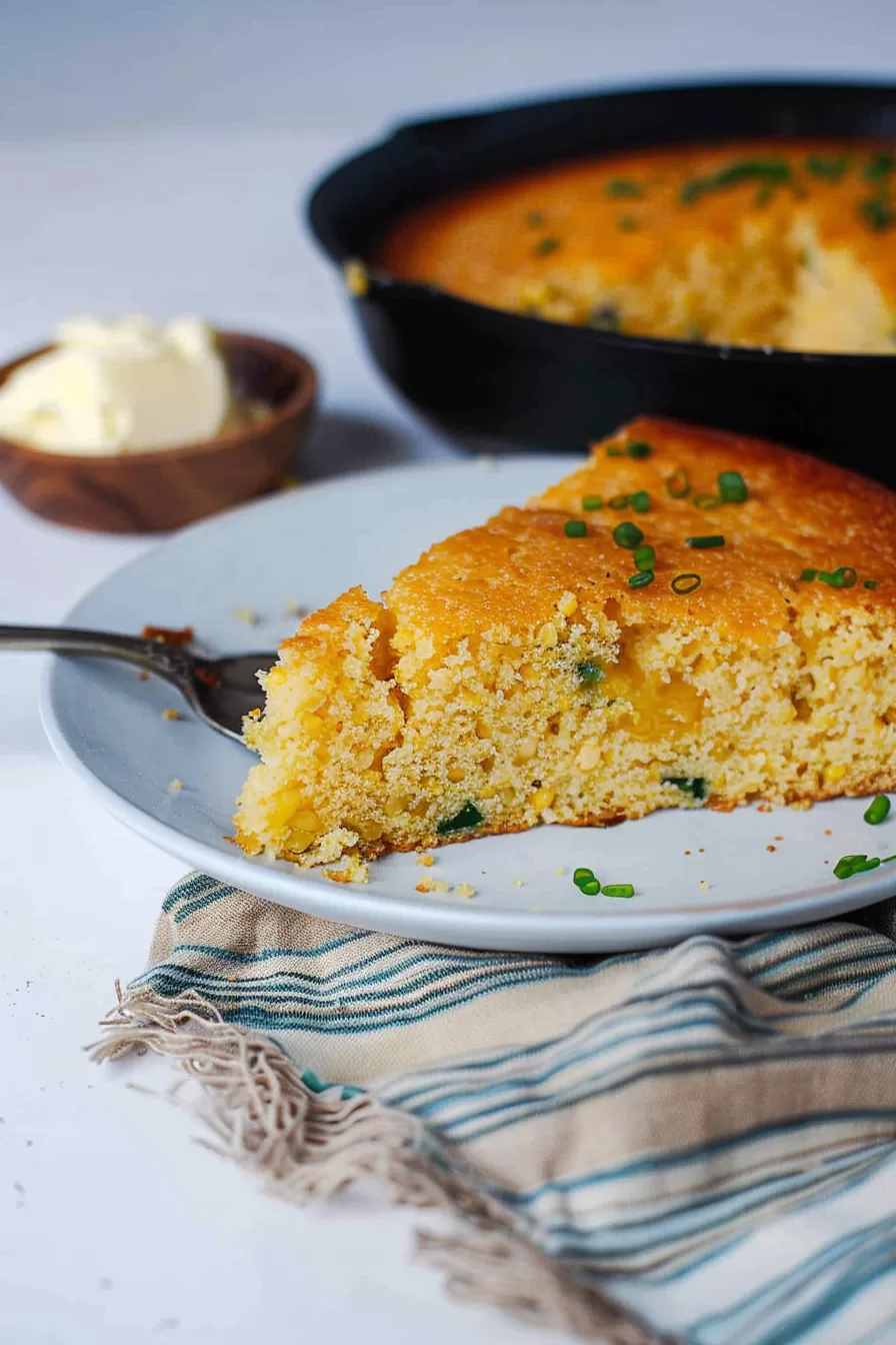 Sweet and Spicy Cornbread with Honey Butter