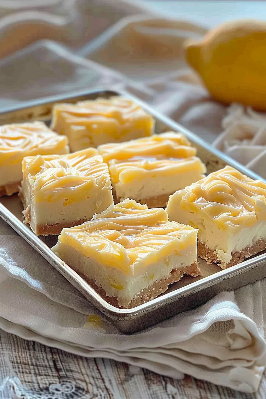 Tangy Lemon White Chocolate Bars