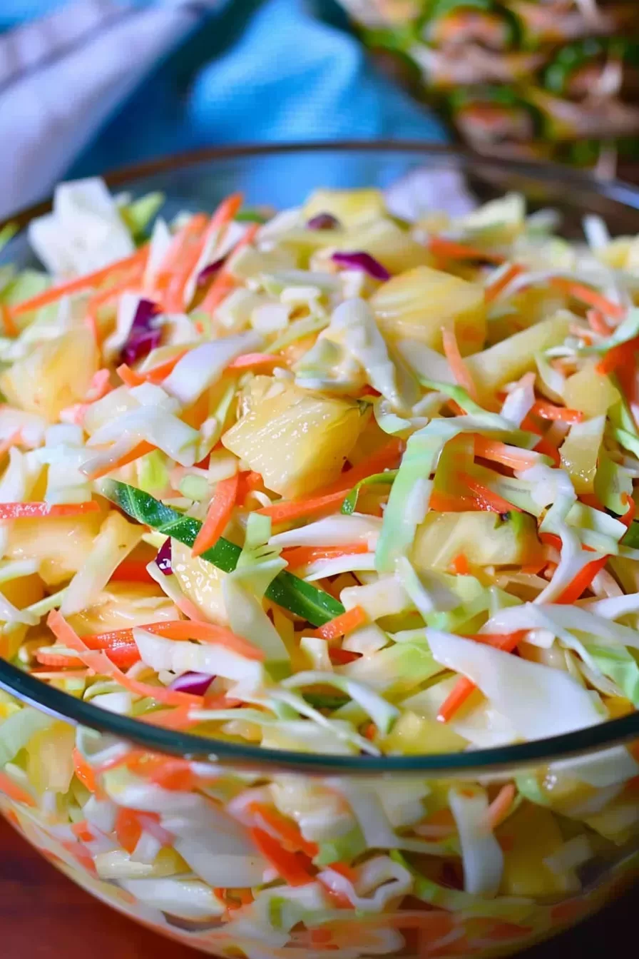 Tangy Pineapple Slaw