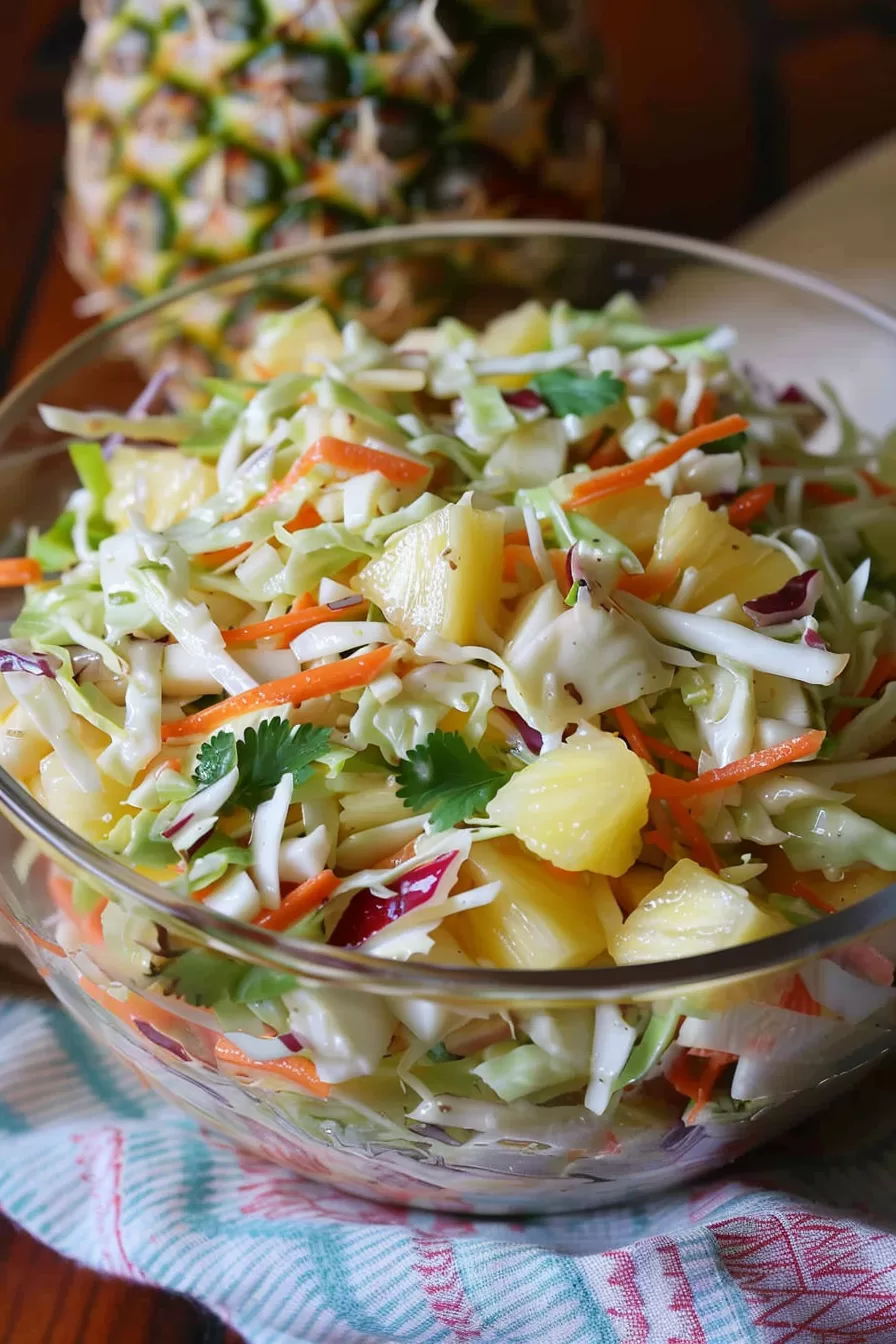 Tangy Pineapple Slaw