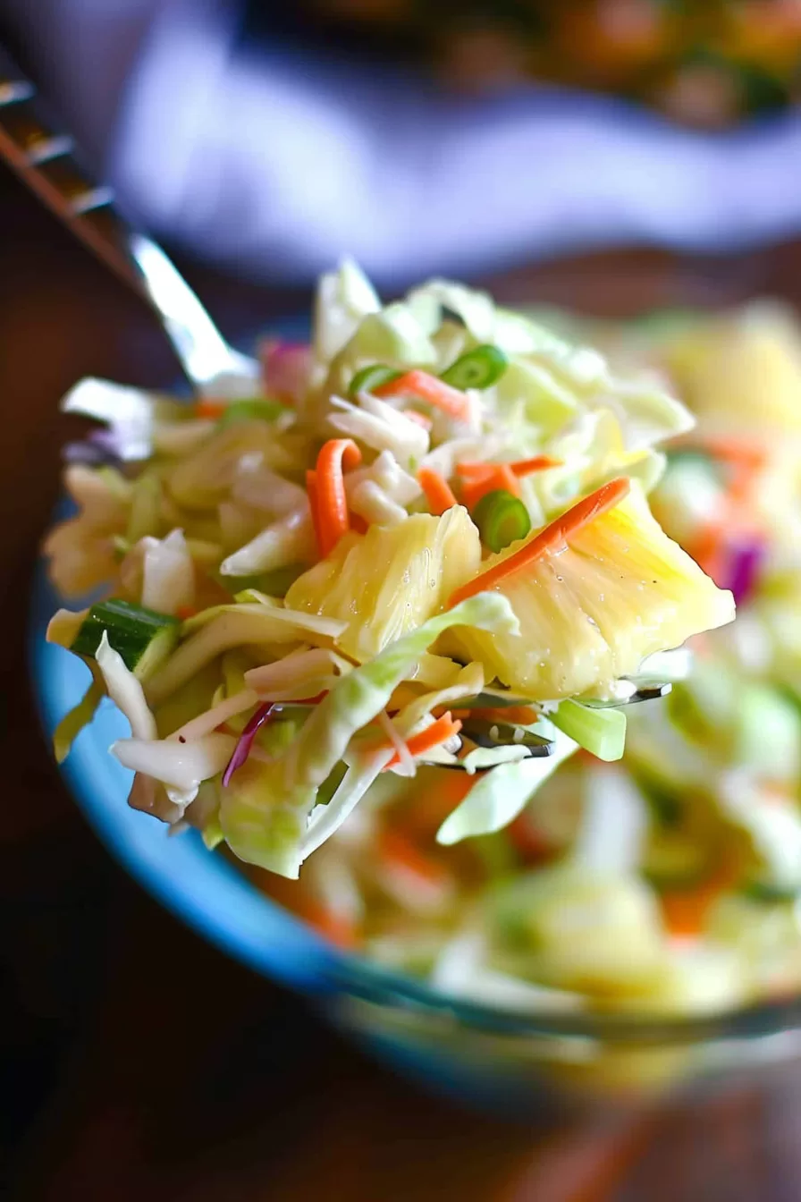 Tangy Pineapple Slaw