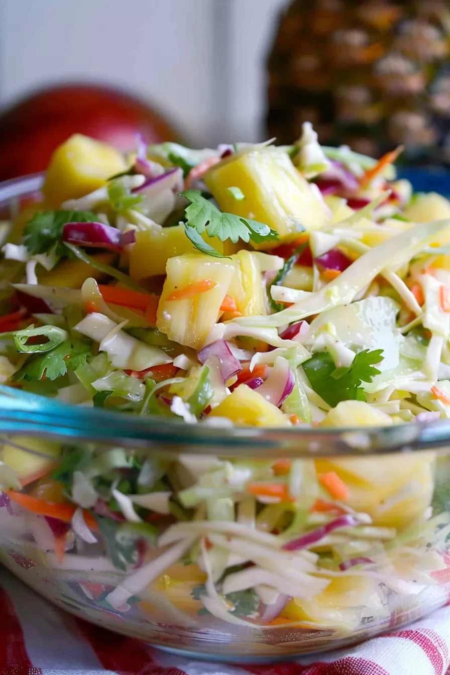 Tangy Pineapple Slaw