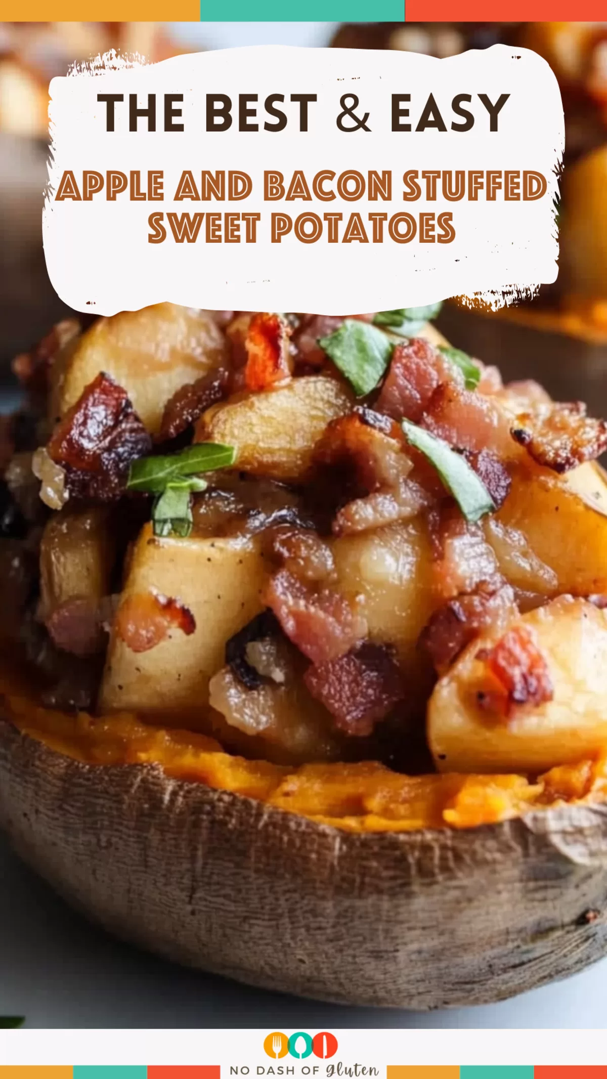 Apple and Bacon Stuffed Sweet Potatoes