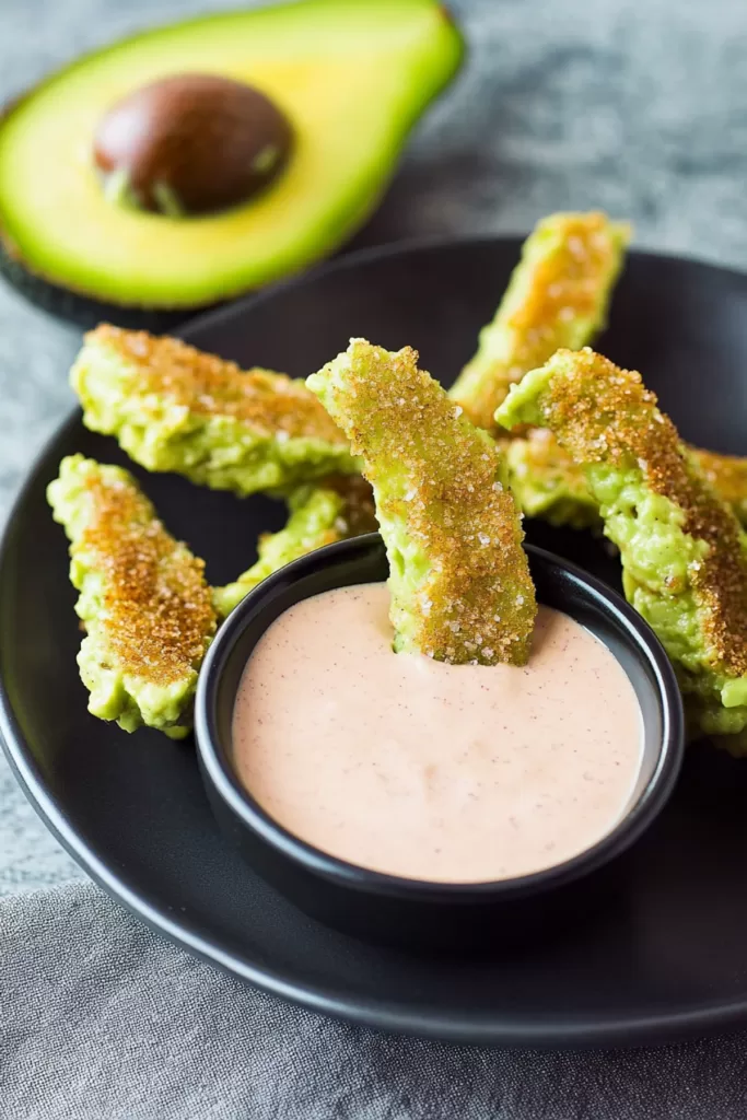 Avocado Fries with Sriracha Dipping Sauce