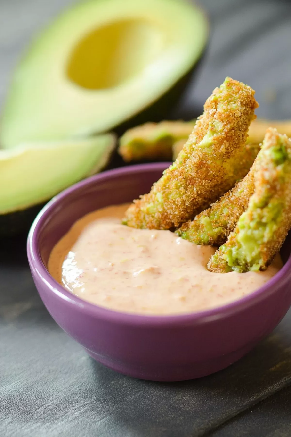 Avocado Fries with Sriracha Dipping Sauce