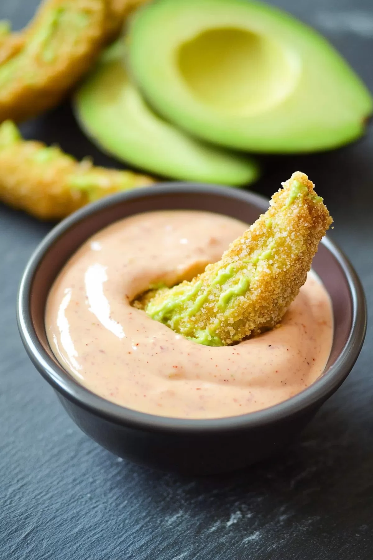 Avocado Fries with Sriracha Dipping Sauce