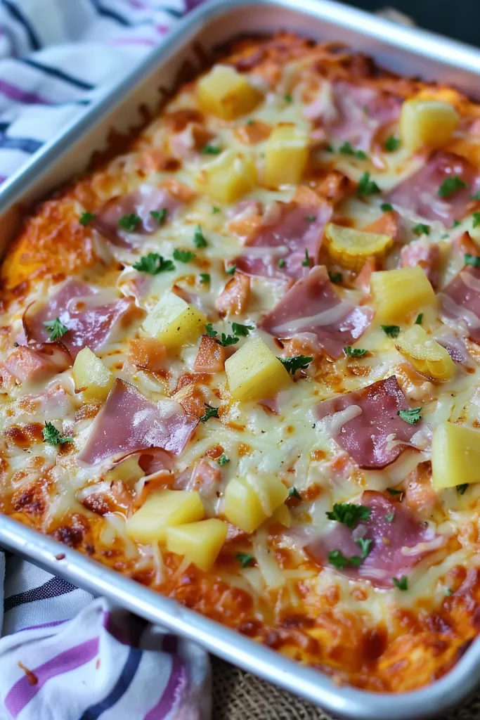 Baked Hawaiian Pizza Dip Recipe