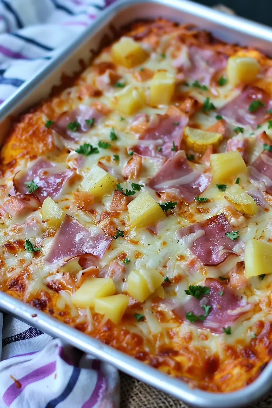 Baked Hawaiian Pizza Dip Recipe