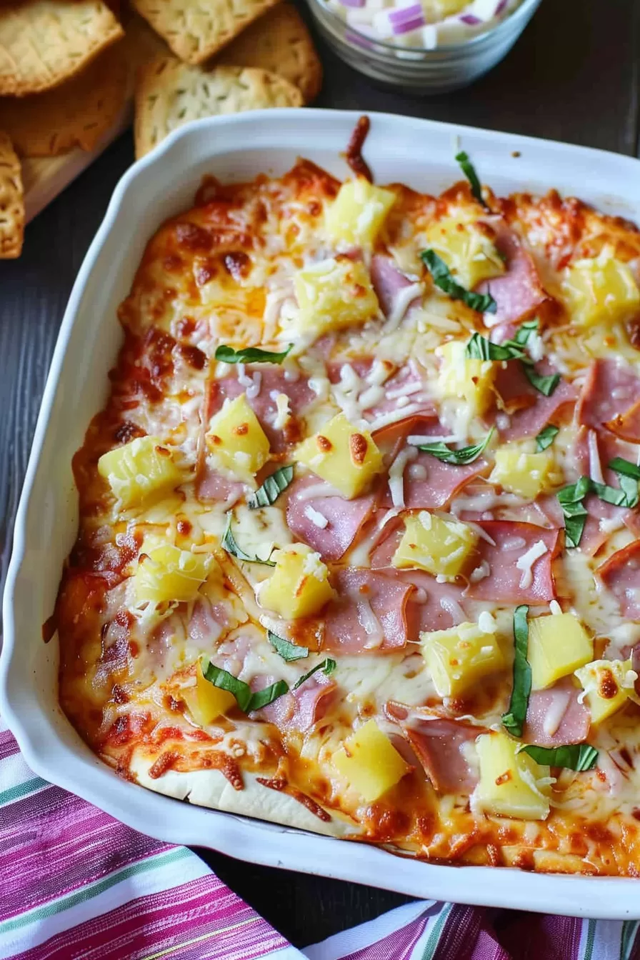 Baked Hawaiian Pizza Dip Recipe