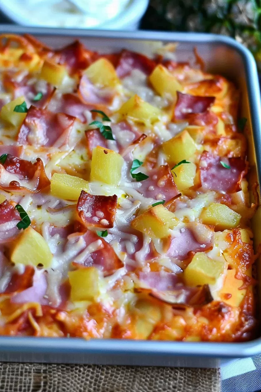 Baked Hawaiian Pizza Dip Recipe