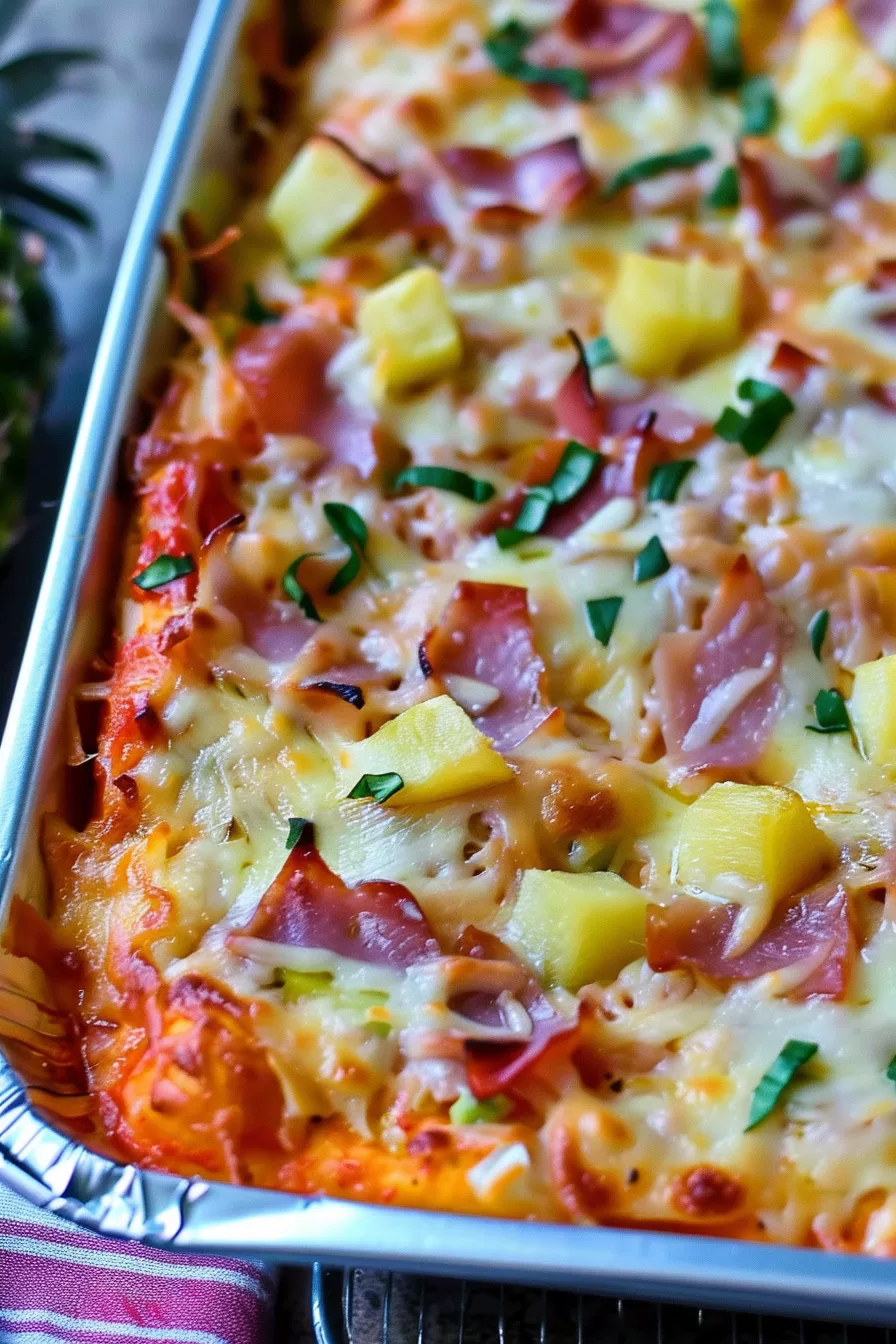 Baked Hawaiian Pizza Dip Recipe