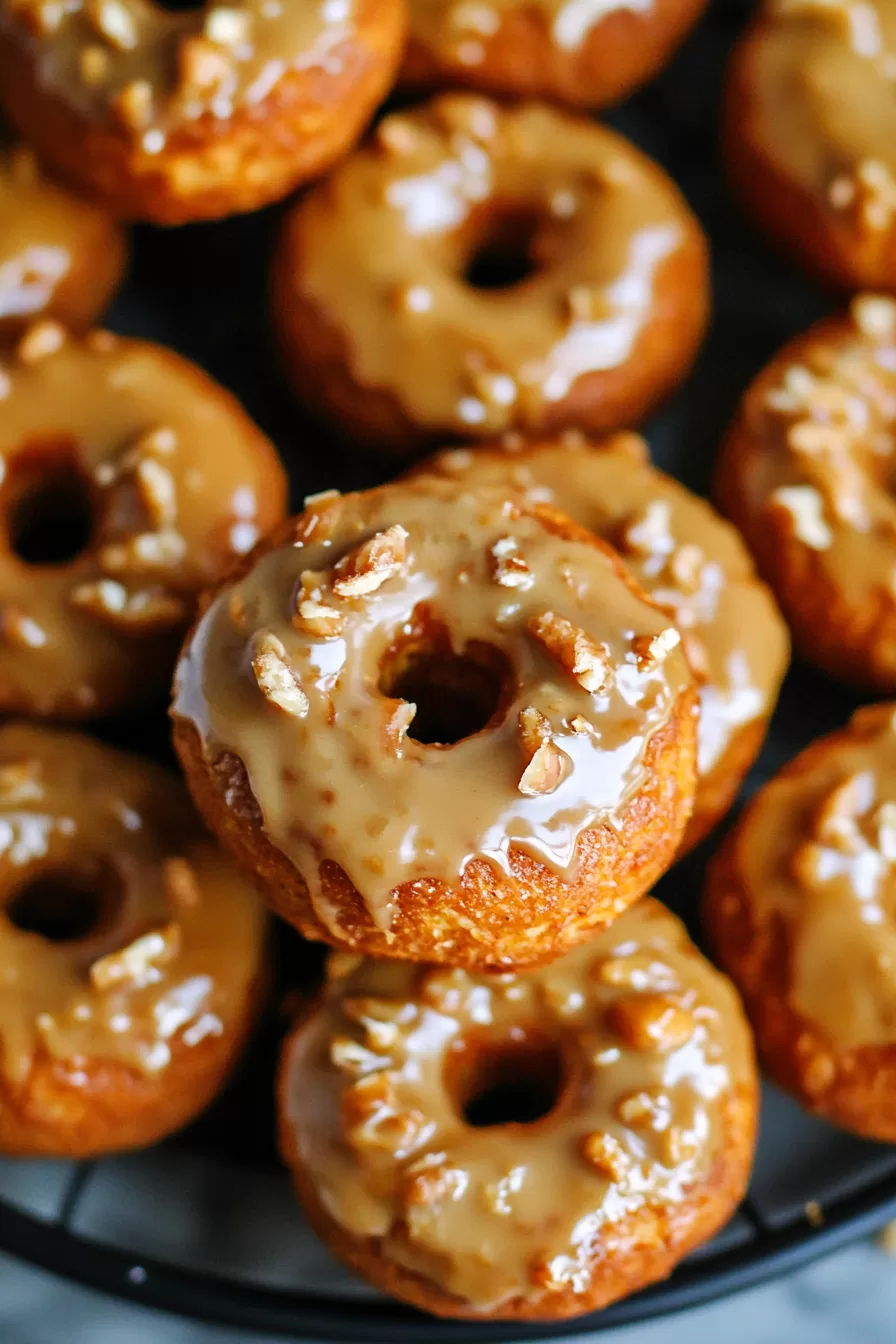 Baked Pumpkin Donuts with Maple Glaze