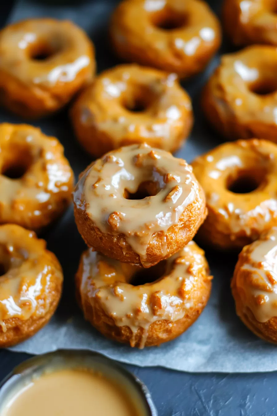 Baked Pumpkin Donuts with Maple Glaze