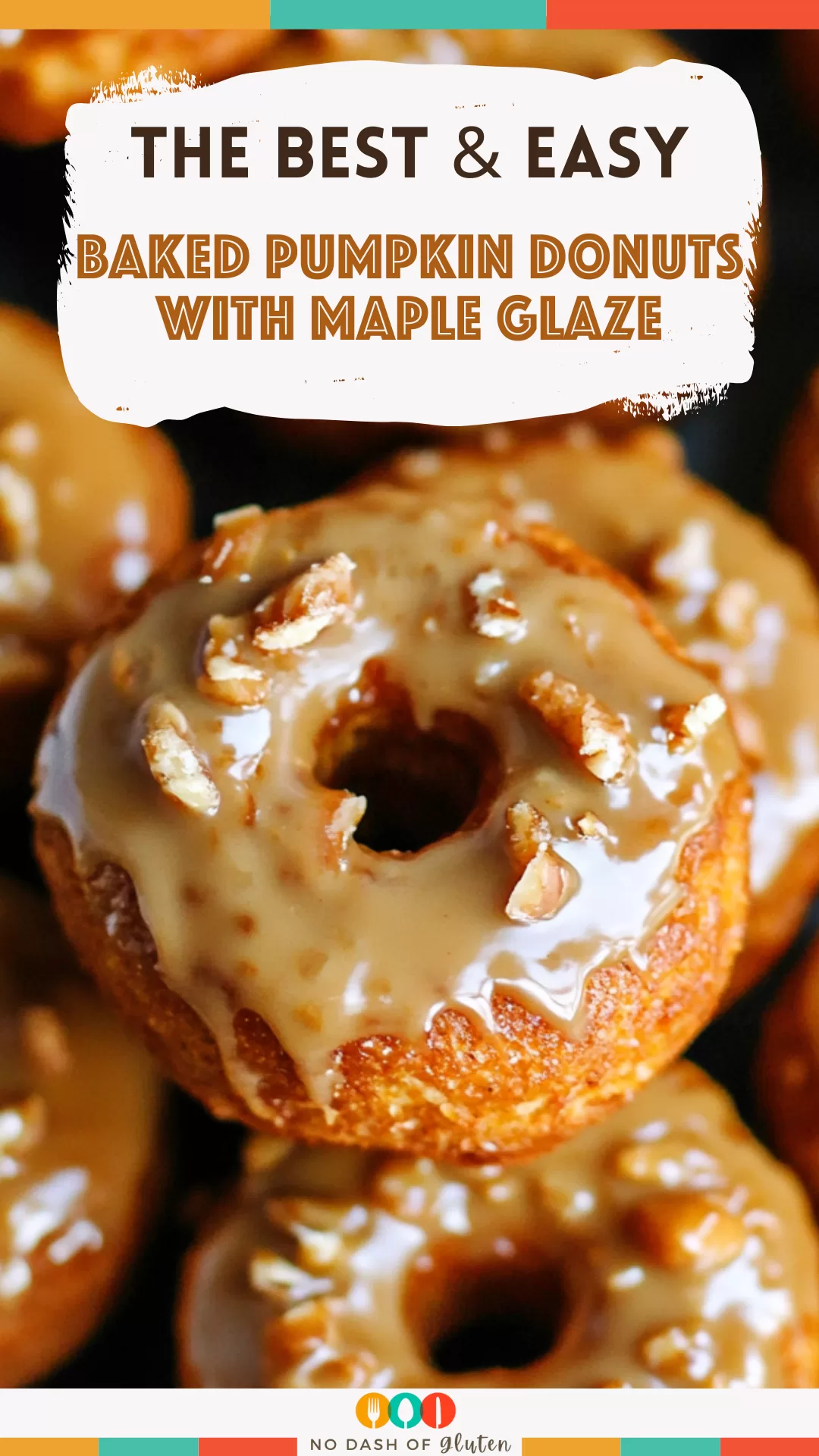 Baked Pumpkin Donuts with Maple Glaze