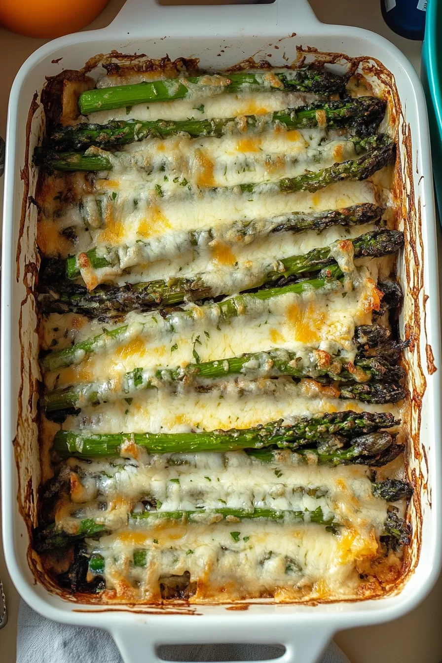 Cheesy Asparagus Bake