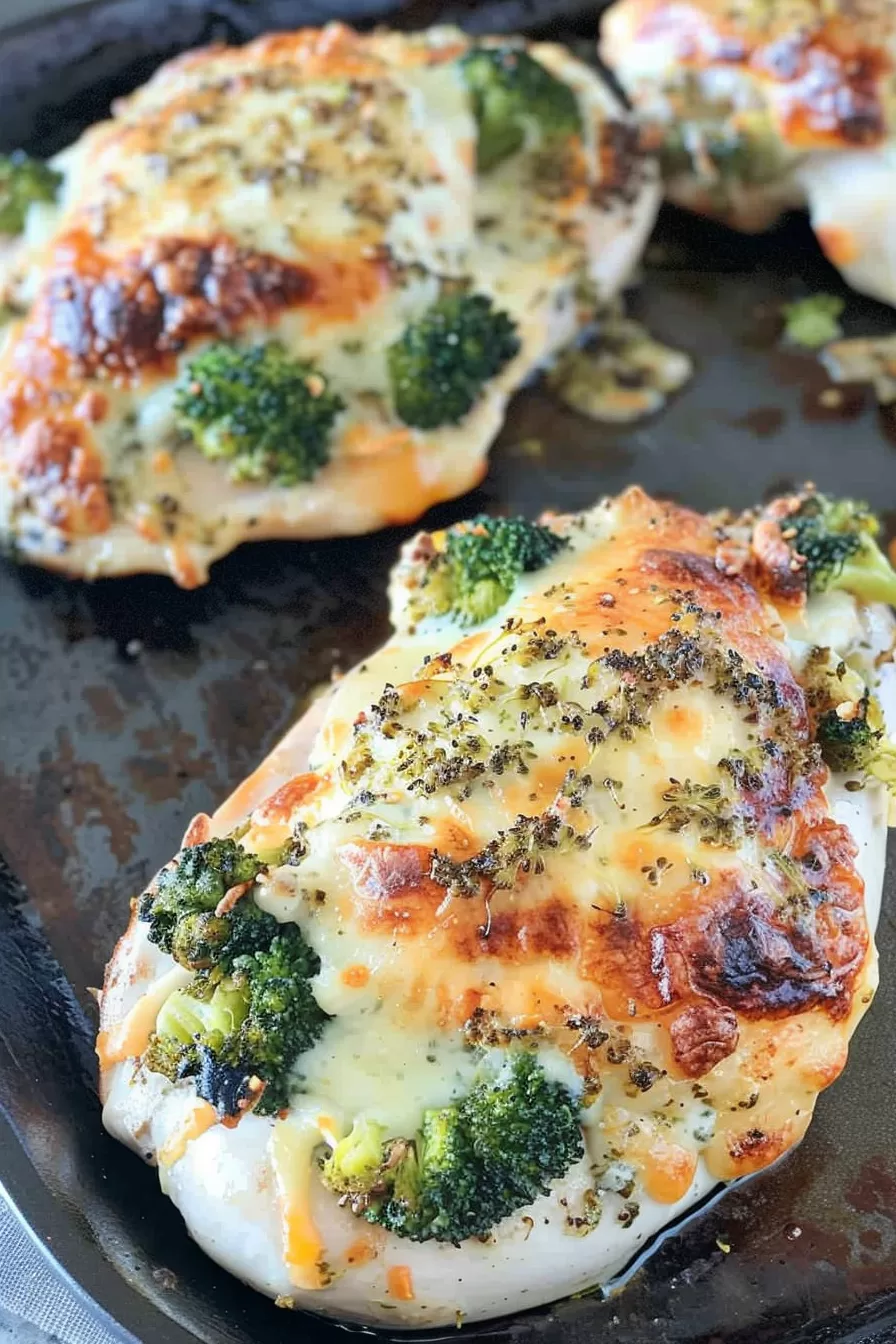 Cheesy Broccoli Stuffed Chicken