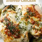 Cheesy Broccoli Stuffed Chicken