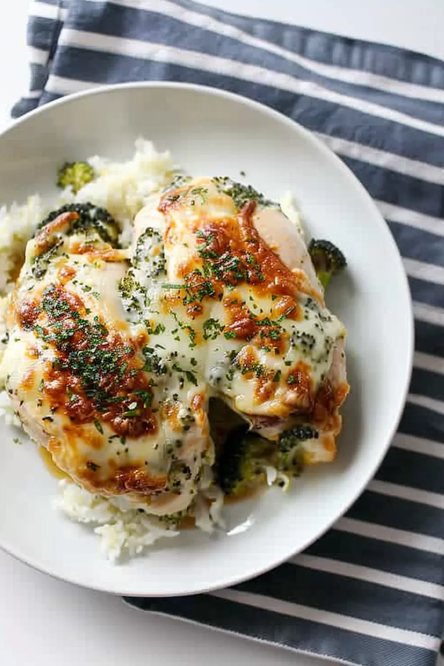 Cheesy Broccoli Stuffed Chicken