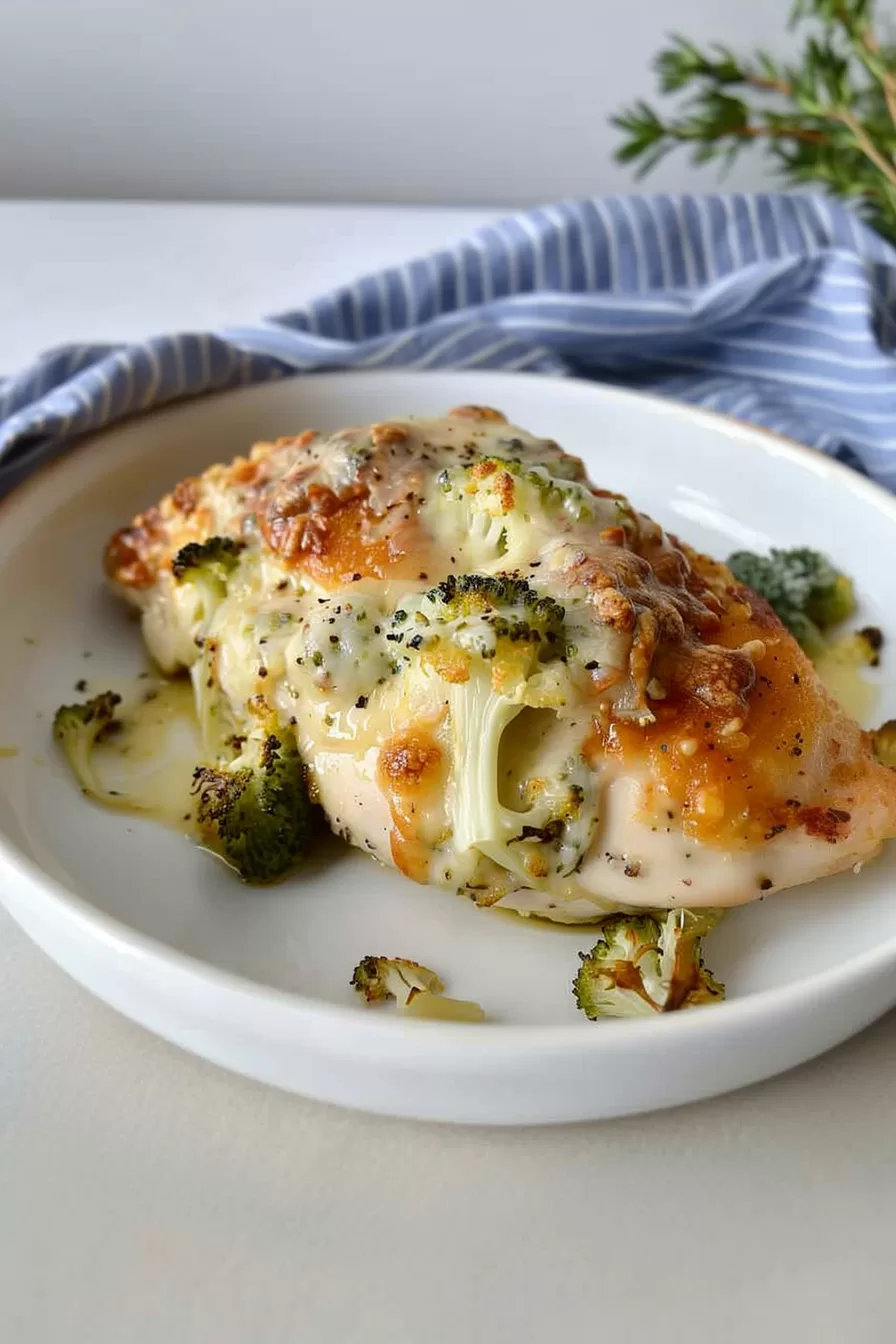 Cheesy Broccoli Stuffed Chicken